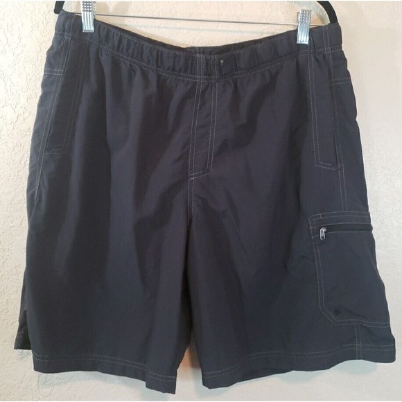 Columbia Other - Columbia Mens Swim Trunks Black Size Large Zipper Pockets Lined